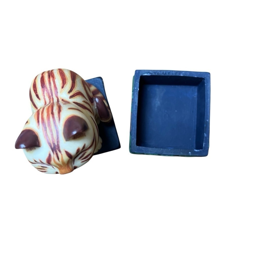 Tyber Katz VTG 98 Cheshire Cat Sphinx Trinket Box Limited Ed. Numbered 611/2500 - Picture 7 of 11
